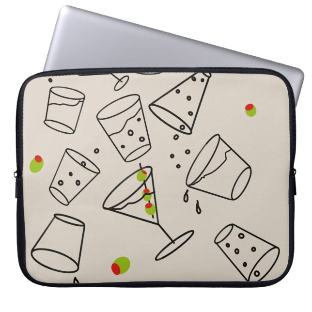 Drinks Laptop Sleeve Case (Front)