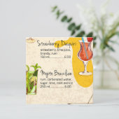 Drinks Menu (Standing Front)