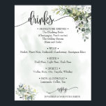 Drinks menu sign wedding eucalyptus succulent<br><div class="desc">Change menu, and names to the design, for additional customization (font color, font style, move or remove elements *drinks, enjoy words are not editable but color can be changed ), click on personalize, scroll down and click on link "click to customize further". ** Please see the full collection for matching...</div>