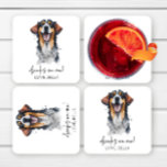 Drinks On Me! Sarabi Dog Pet Wedding Square Paper Coaster<br><div class="desc">These are Drinks On Me! Sarabi Dog Pet Wedding Paper Coasters!</div>