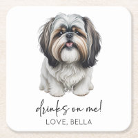 Drinks On Me! Shih Tzu Dog Pet Wedding
