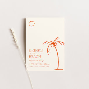 Drinks on the Beach Birthday Invite