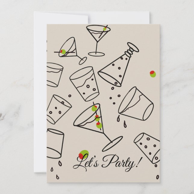 Drinks Party Invitation (Front)