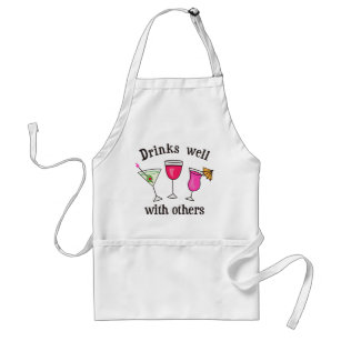 Drinks Well With Others Adult Apron