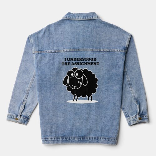 Drinks Well With Others _ Funny St Patricks Day B Denim Jacket