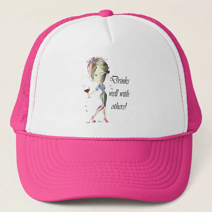 Drinks Well Trucker Hat main image 1
