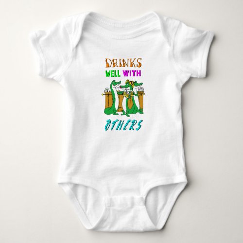Drinks Well With Others International August Beer Baby Bodysuit
