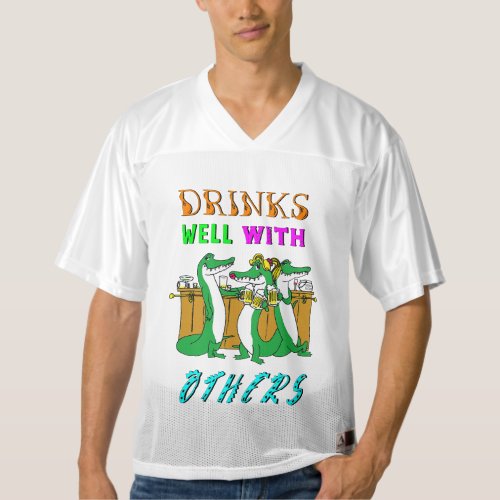 Drinks Well With Others International August Beer Mens Football Jersey