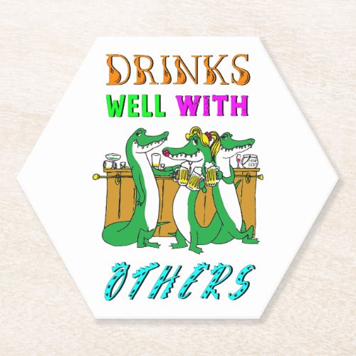 Drinks Well With Others International August Beer Paper Coaster