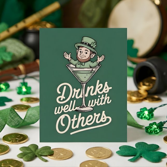 Drinks Well With Others Irish Party Card (Creator Uploaded)