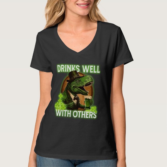 Drinks Well With Others T-Shirt (Front)