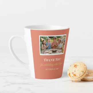 drinkware birthday personalized photo, Birthday Latte Mug