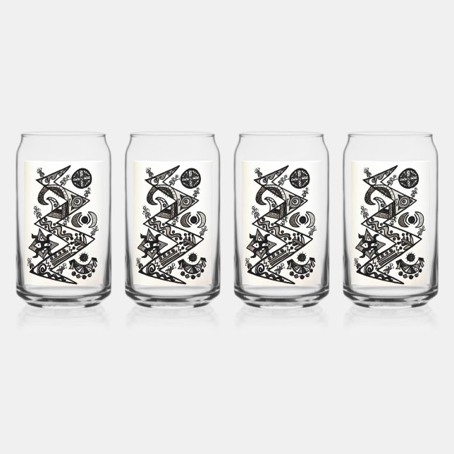 Drinkware Set Can Glass (Front)