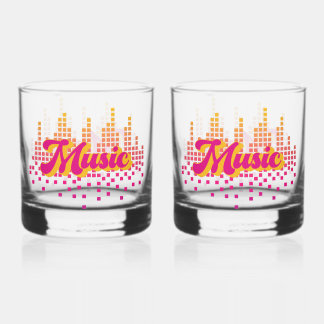 Drinkware Set: MUSIC Whiskey Glass