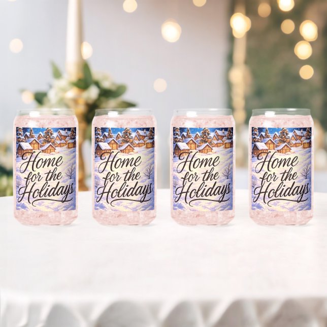 Drinkware Set of Printed Can Glass (Insitu (Wedding))
