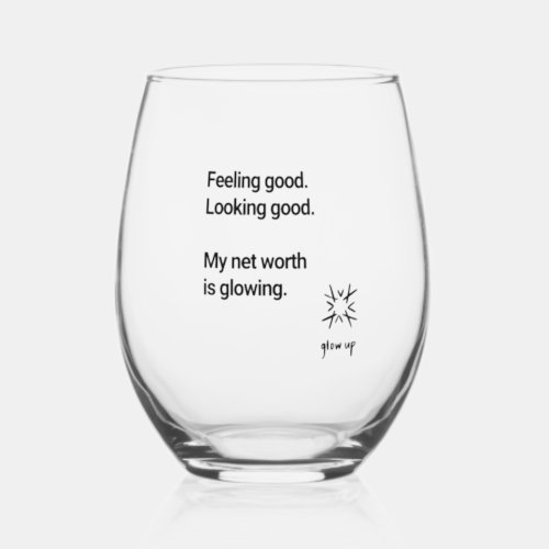 Drinkware Set Stemless Wine Glass