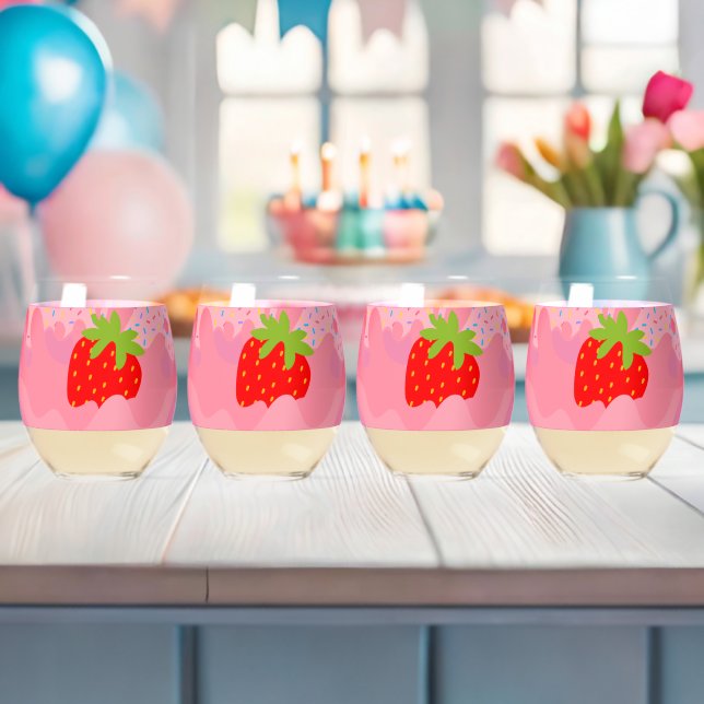 Drinkware Set Stemless Wine Glass (Insitu (Baby Shower))
