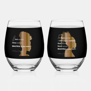 Drinkware Set Stemless Wine Glass