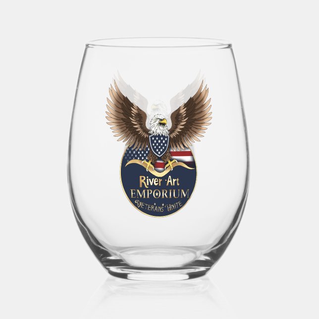 Drinkware Set Stemless Wine Glass (Front)