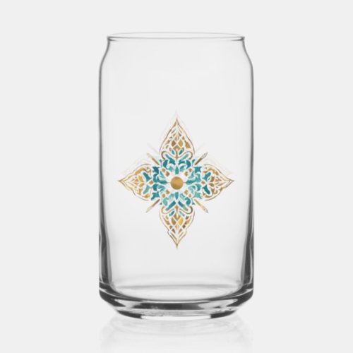 Drinkware SetZenGlow printed Can Glass