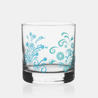 Drinkware Style: Printed Rocks Glass, Set: Set of Whiskey Glass