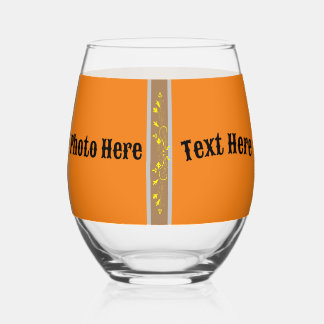 Drinkware Style: Printed Wine Glass photo | text.