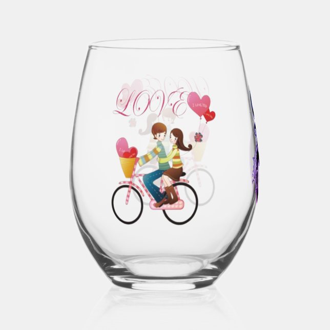 Drinkware Style: Stemless Wine Glass, Set: Set of Glass (Front)