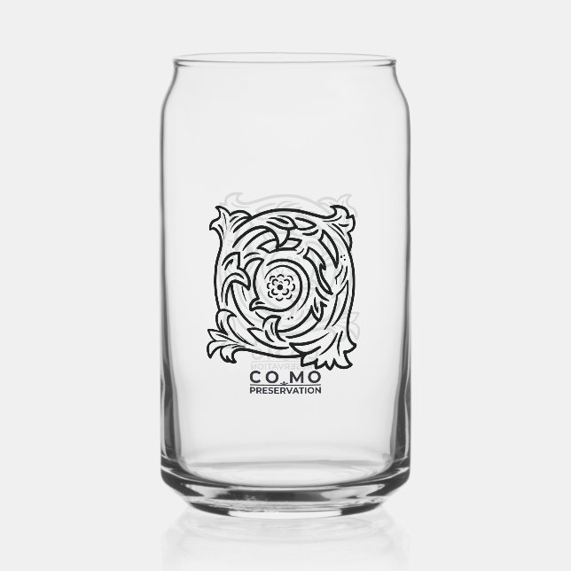Drinkware with Inner Logo Design Can Glass (Front)