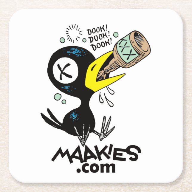 Drinky Crow Coasters (Front)