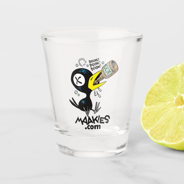 Drinky Crow Dook Shot Glass (Front)