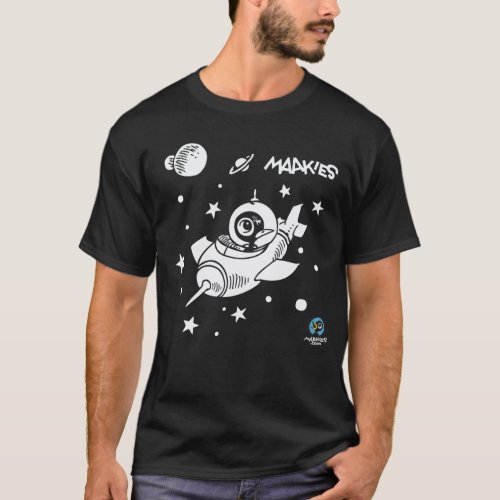 Drinky Crow in Space T_shirt