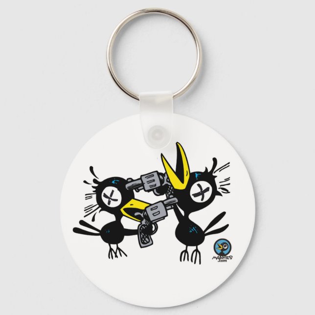 Drinky Crow POW! Key Chain (Front)