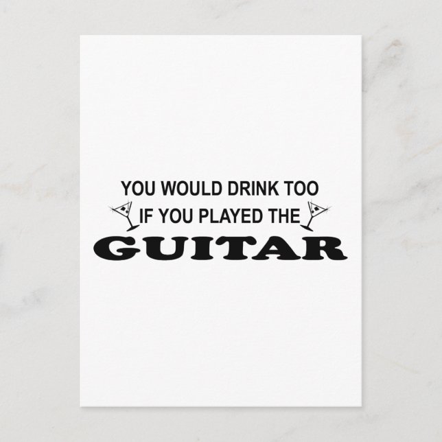 Drinnk Too - Guitar Postcard (Front)