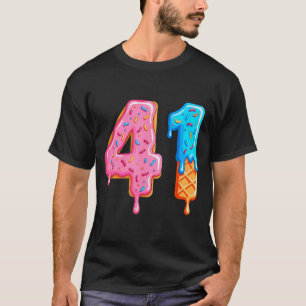 Drip 41 Meme Cool Baseball Style Number Forty One T-Shirt