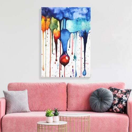 Drip Art A New Form of Expression Canvas Print