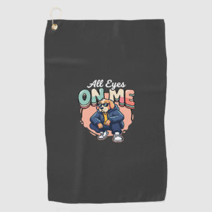 Drip Dog All Eyes On Me Golf Towel