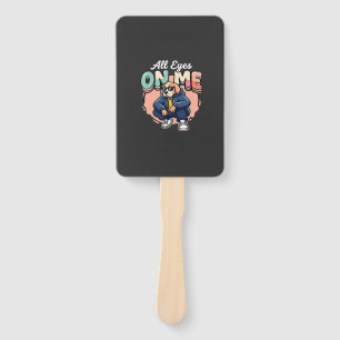 Drip Dog All Eyes On Me Hand Fan