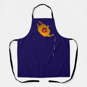 Drip Drip Double Teapot Dr Blue Chef Server Apron