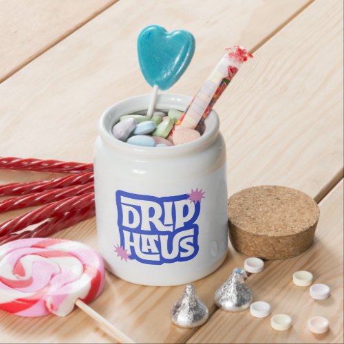 Drip Haus – Retro Playful Logo Candy Jar