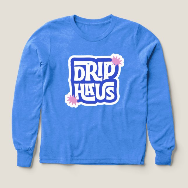 Drip Haus – Retro Playful Logo Tri-Blend Shirts (Design Front)