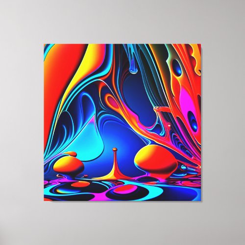 Drip_In Form Less Canvas Print