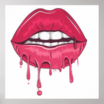 Drip Lip Poster