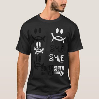 Drip Smile - Jumble All T-shirt by MyPetShop at Zazzle