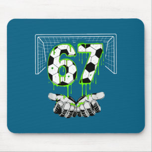 Drip Soccer Six Alpha Seven 67 Gen Mouse Pad