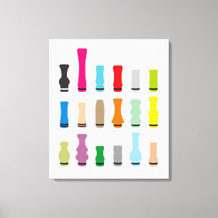 Drip Tip Styles Canvas Print