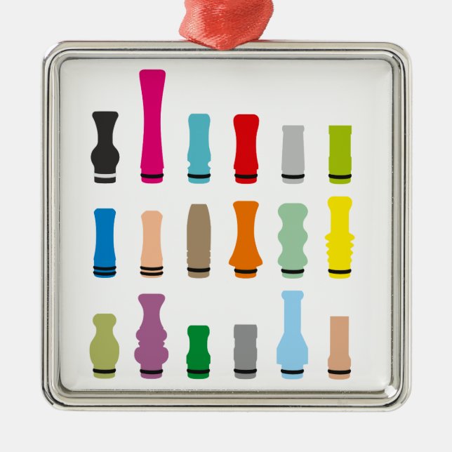 Drip Tip Styles Metal Ornament (Front)