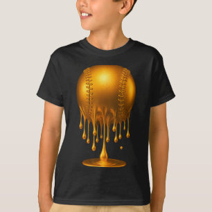 Dripng Gold Baseball Respect The Drip Baseball Bal T-Shirt