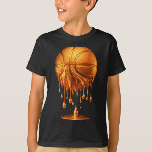 Dripng Gold Basketball Ball Hoop Net Slam Dunk Mvp T-Shirt