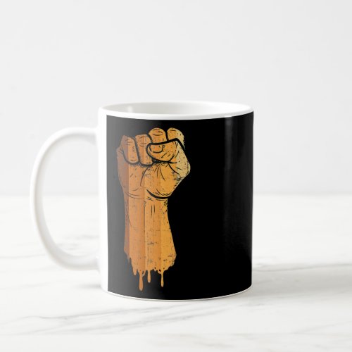 Drippin Melanin Black Fist African American Histor Coffee Mug