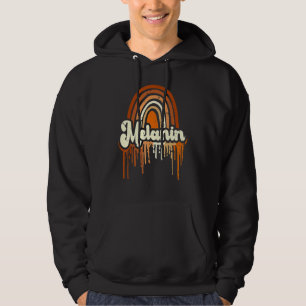 Drippin Melanin Rainbow Black History Month BLM Pr Hoodie